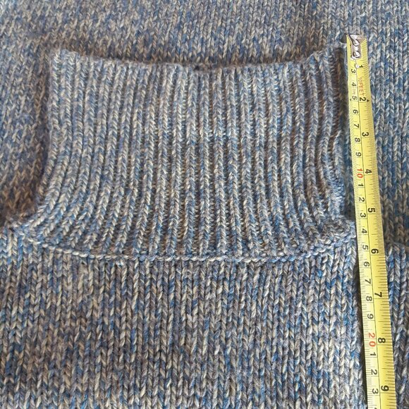 Nevada SZ L Turtle Neck Heavy Weight Sweater, Blue, Taupe & Cream - Picture 15 of 16